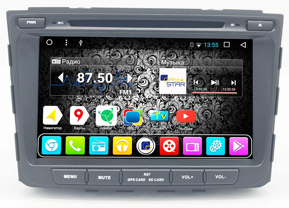 Штатная магнитола DAYSTAR DS-8004HD для Hyundai Creta (2016-) на Android 9
