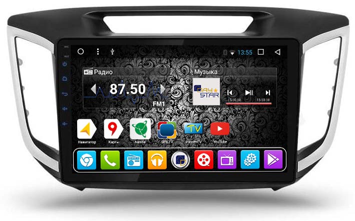 Магнитола DAYSTAR DS-8004HB для Hyundai Creta (2016-) на Android 9 с доставкой