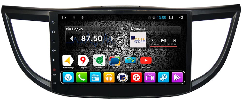 Магнитола DAYSTAR DS-7073HB HONDA CR-V (2013-) на Android 9 без DVD привода