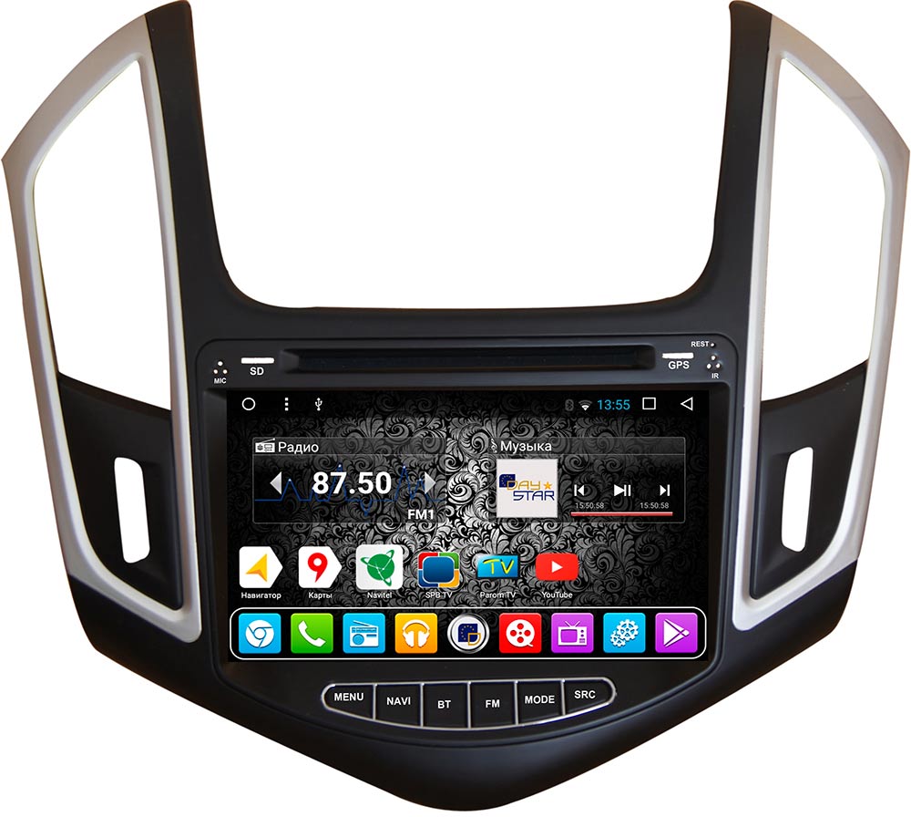 Магнитола DAYSTAR DS-7049HD для Chevrolet Cruze (2013-) на Android 9 с гарантией