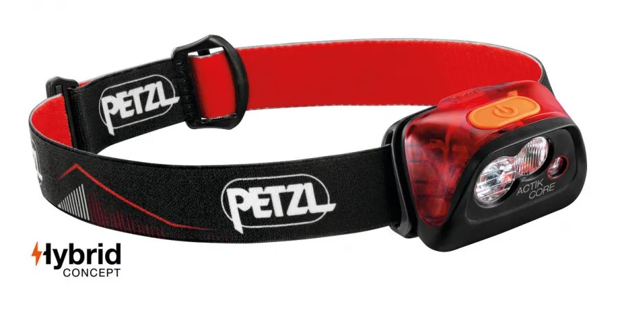Фонарь НАЛОБНЫЙ PETZL ACTIC CORE, КРАСНЫЙ
