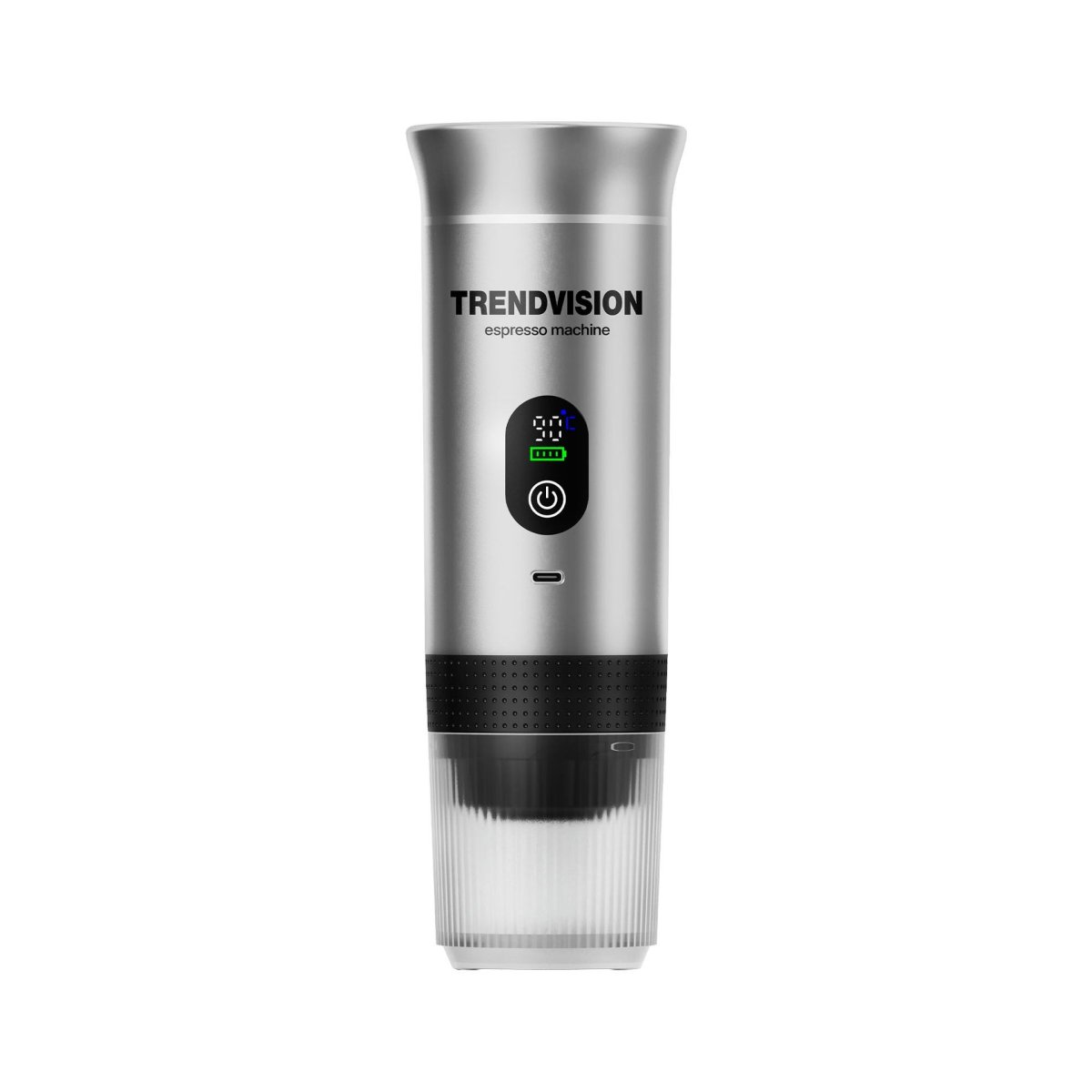 TrendVision Travel Coffee Maker (TCM-240h) (Silver)